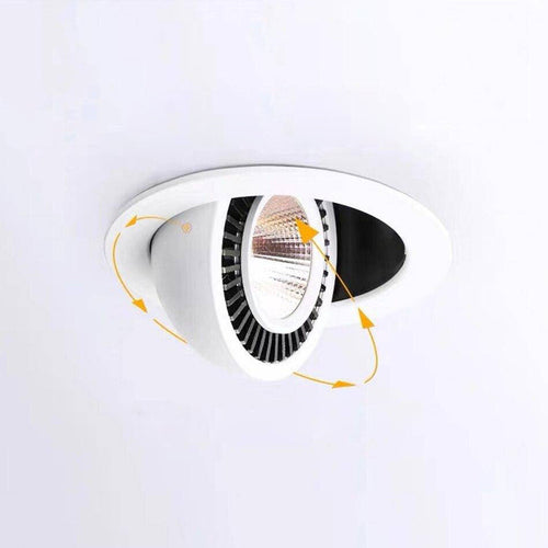 Spot moderne rond LED à encastrer orientable