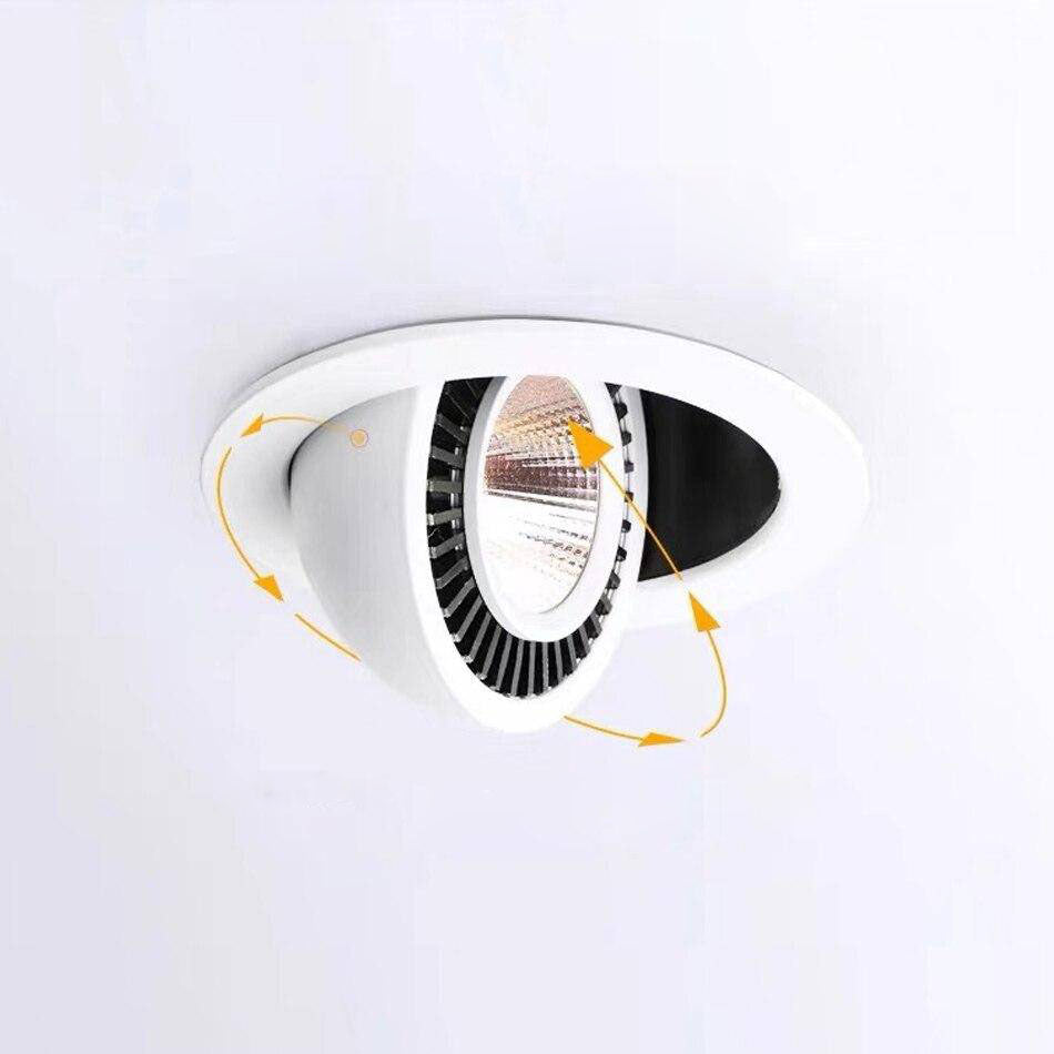 Spot moderne rond LED à encastrer orientable - vue 7 sur 7