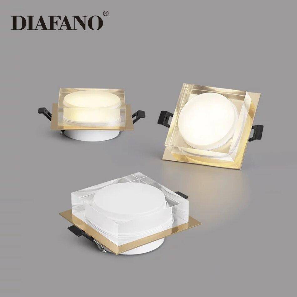 Spot design carré LED style chromé - vue 4 sur 6