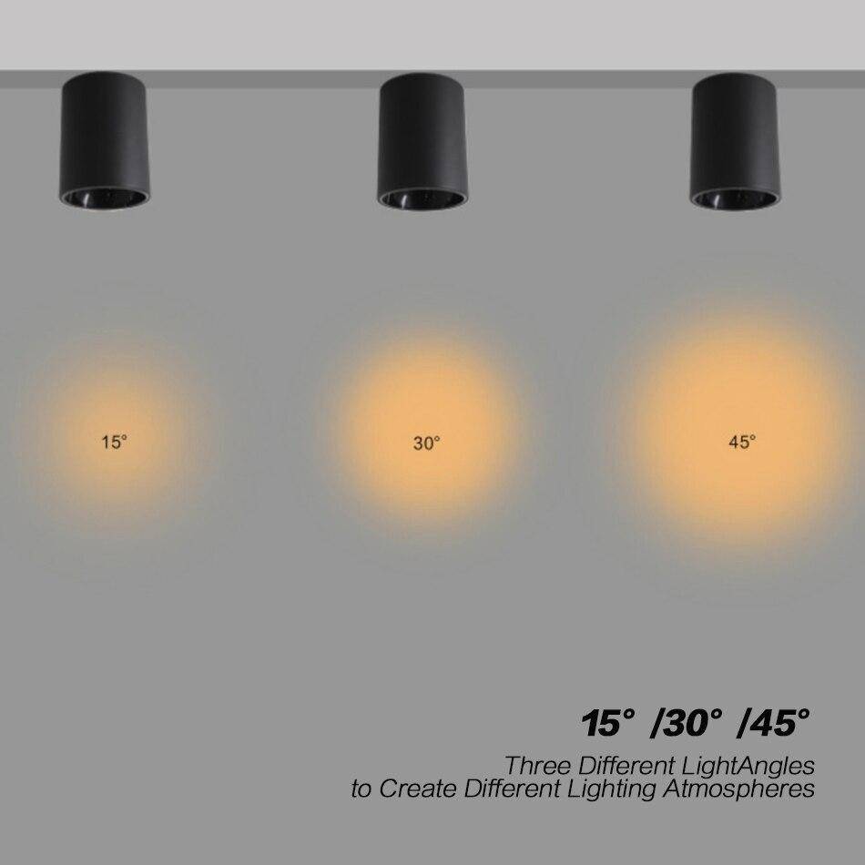 Spot moderne en aluminium arrondi à LED - vue 8 sur 8