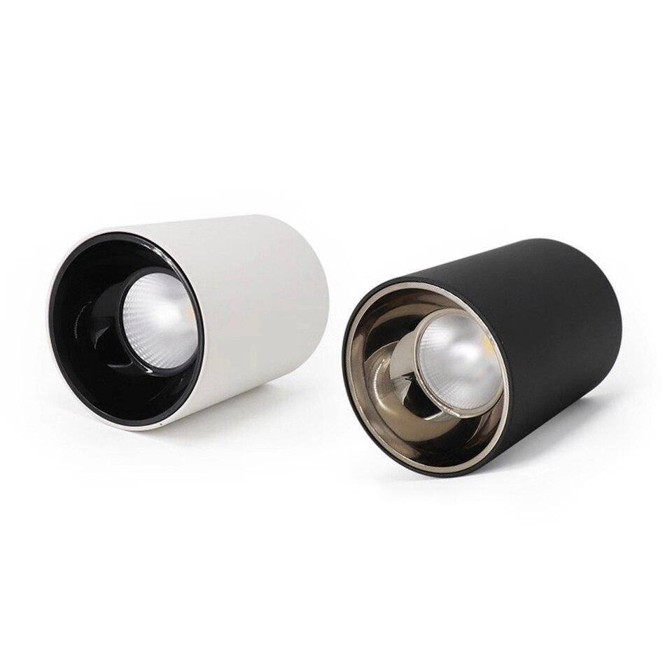 Spot moderne en aluminium arrondi à LED - vue 6 sur 8
