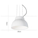 Suspension moderne LED avec abat-jour en métal coloré