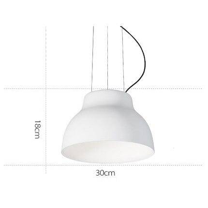 Suspension moderne LED avec abat-jour en métal coloré - vue 8 sur 11