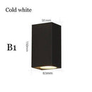Applique murale moderne LED en cube noir Deco