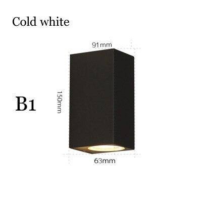 Applique murale moderne LED en cube noir Deco - vue 7 sur 8