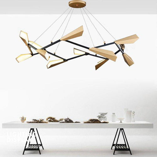Lustre moderne LED avec plusieurs abat-jours aluminium Creative - vue 3 sur 9