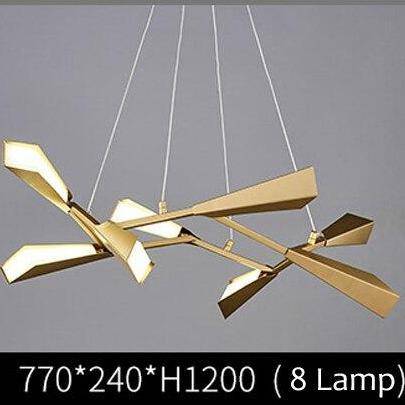 Lustre moderne LED avec plusieurs abat-jours aluminium Creative - vue 6 sur 9