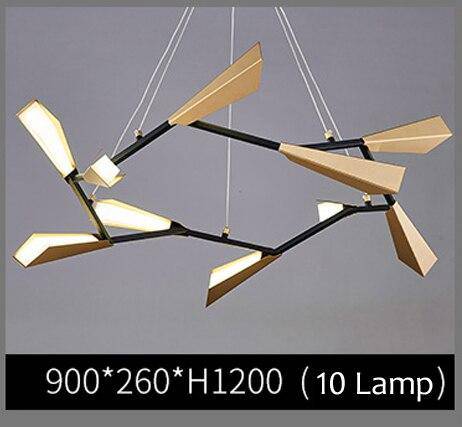 Lustre moderne LED avec plusieurs abat-jours aluminium Creative - vue 10 sur 9