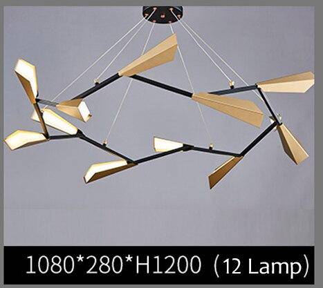 Lustre moderne LED avec plusieurs abat-jours aluminium Creative - vue 7 sur 9