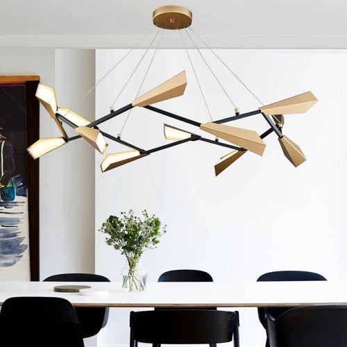 Lustre moderne LED avec plusieurs abat-jours aluminium Creative - vue 4 sur 9