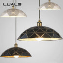 Suspension design LED avec plusieurs plaques métal Hang