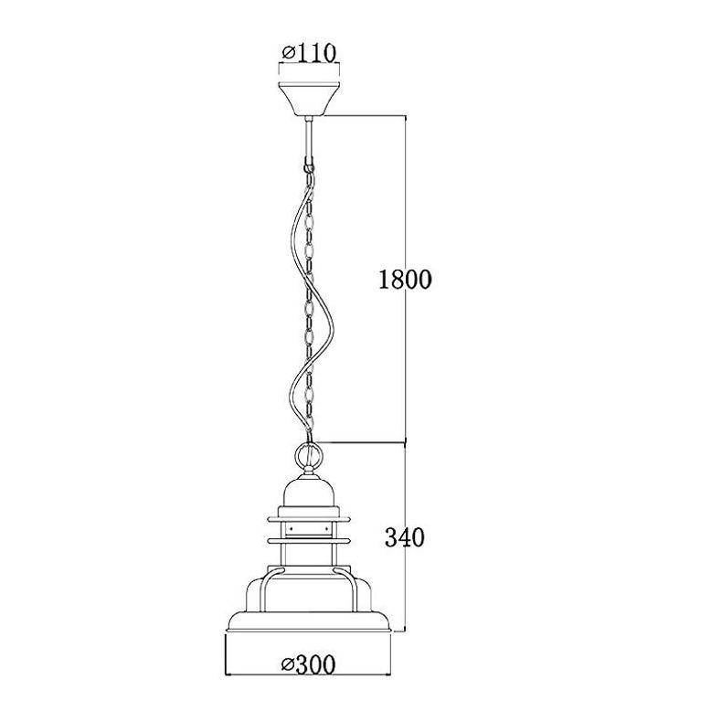 Suspension industrielle LED avec abat-jour cuivré - vue 5 sur 5