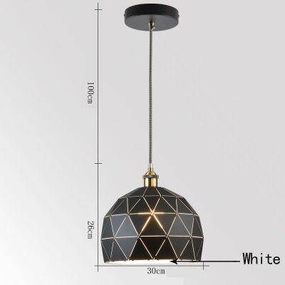 Suspension design LED arrondie avec plusieurs plaques métal Hang