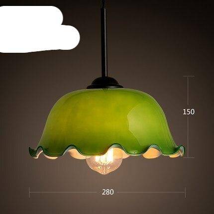 Suspension retro LED avec abat-jour aux bords courbés - vue 9 sur 9