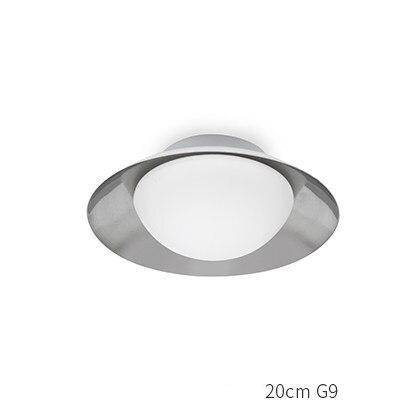 Plafonnier moderne LED avec abat-jour arrondi et boule lumineuse - vue 11 sur 19