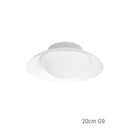 Plafonnier moderne LED avec abat-jour arrondi et boule lumineuse