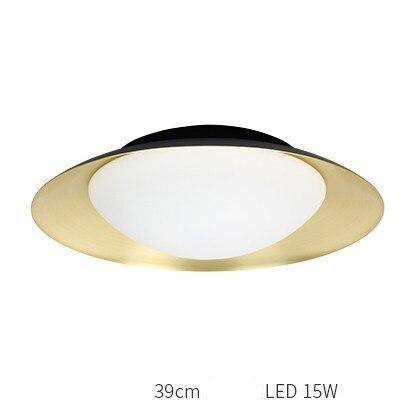 Plafonnier moderne LED avec abat-jour arrondi et boule lumineuse - vue 12 sur 19