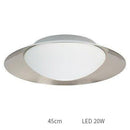 Plafonnier moderne LED avec abat-jour arrondi et boule lumineuse