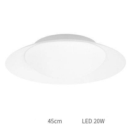 Plafonnier moderne LED avec abat-jour arrondi et boule lumineuse - vue 18 sur 19