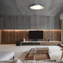 Plafonnier moderne LED avec abat-jour arrondi et boule lumineuse
