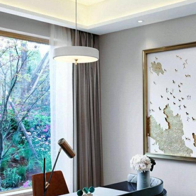 Suspension design LED avec abat-jour arrondi en métal Hang - vue 4 sur 7