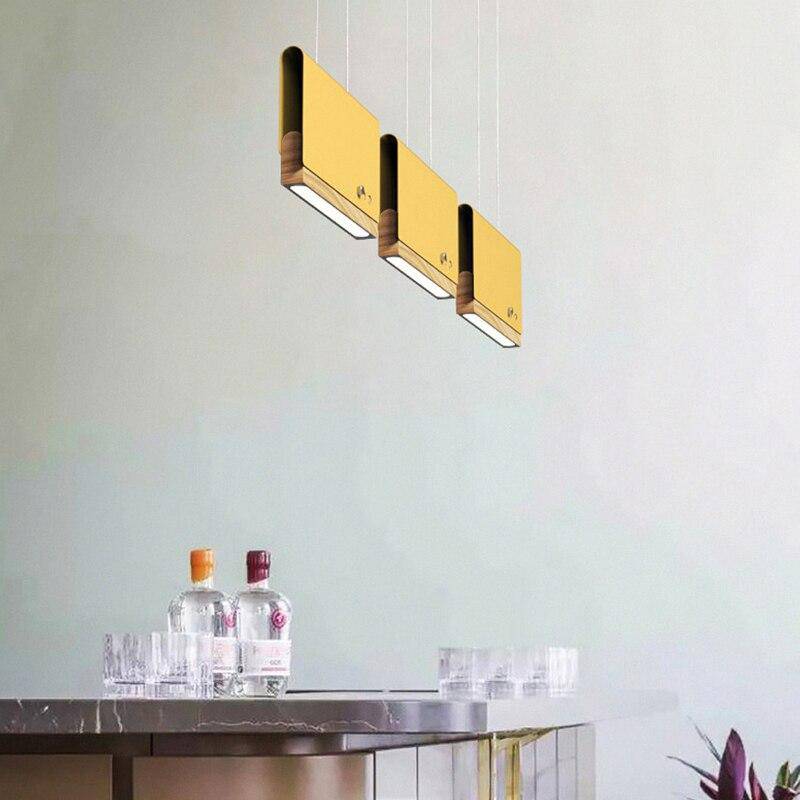 Suspension design LED avec abat-jour plat en métal coloré Art - vue 3 sur 16