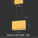 Suspension design LED avec abat-jour plat en métal coloré Art