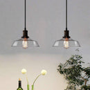 Suspension retro LED avec abat-jour en verre et ampoule Edison