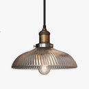 Suspension retro LED avec abat-jour en verre et ampoule Edison