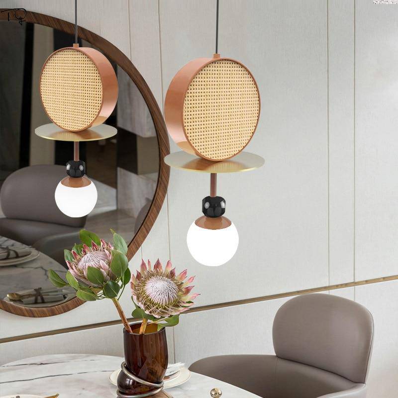 Suspension design à LED avec abat-jour disque en métal coloré - vue 2 sur 15
