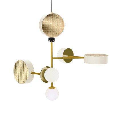 Suspension design à LED avec abat-jour disque en métal coloré - vue 10 sur 15