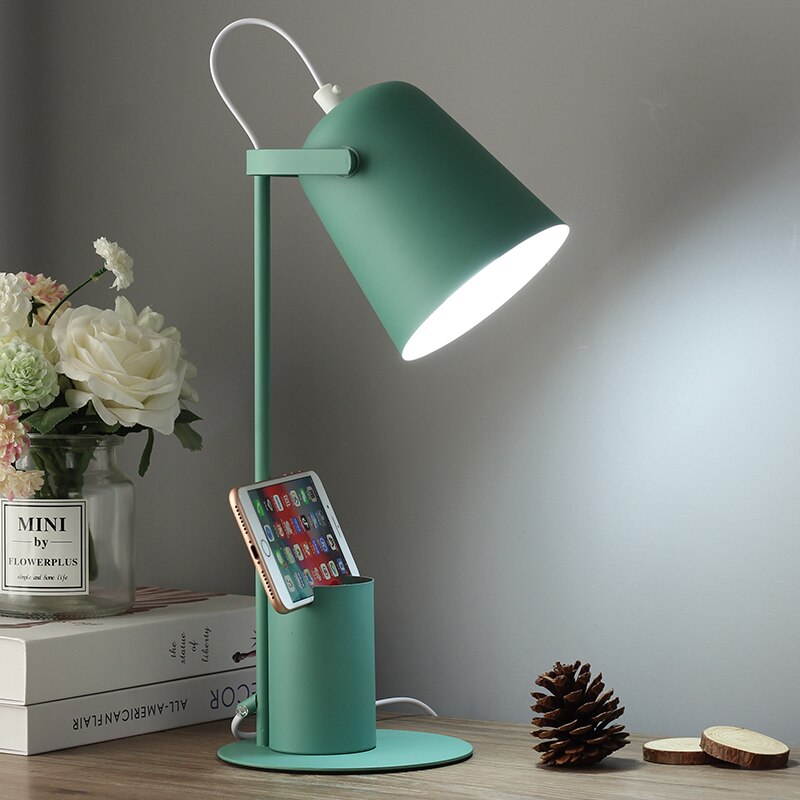 LED table lamp with colourful integrated pen holder Ninal - vue 6 sur 9