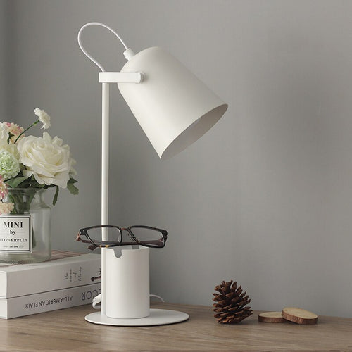 LED table lamp with colourful integrated pen holder Ninal