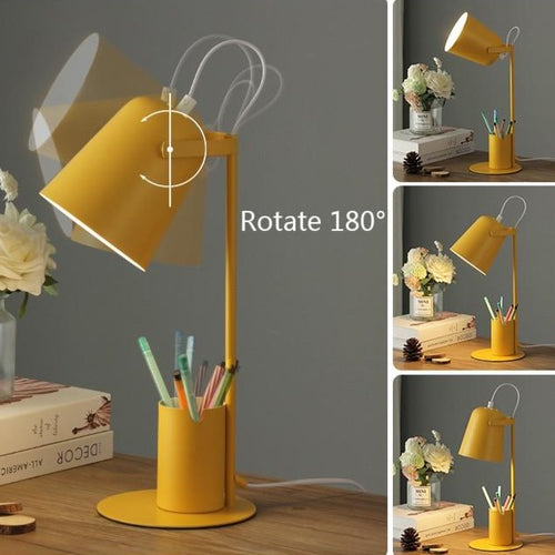 LED table lamp with colourful integrated pen holder Ninal - vue 3 sur 9