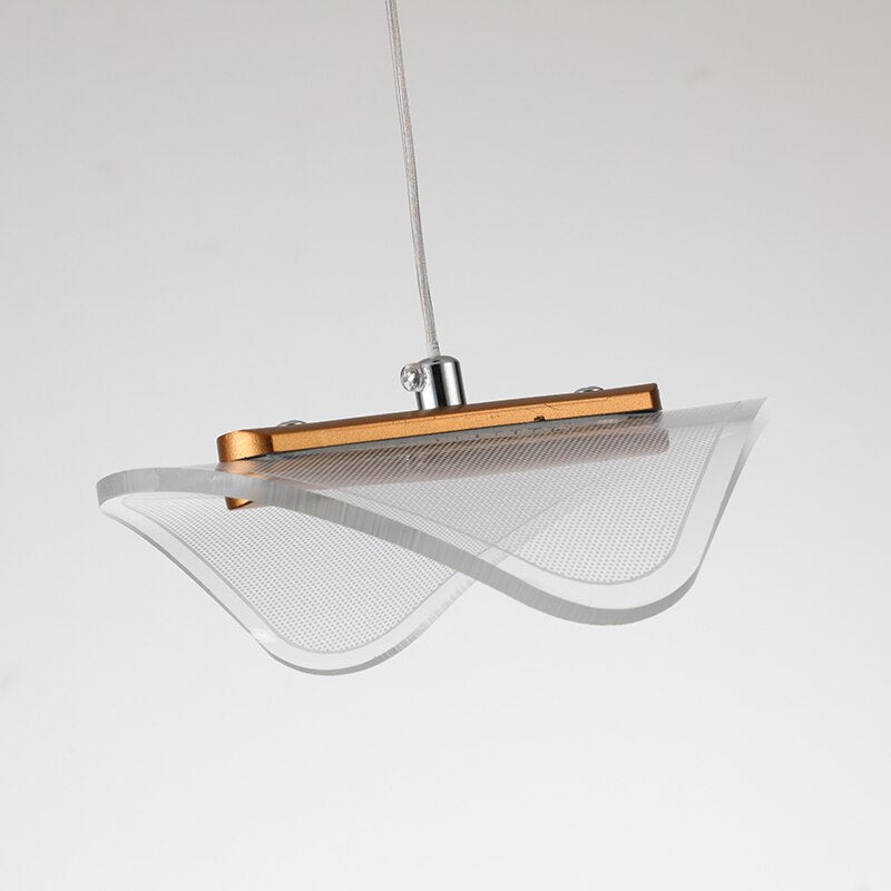 Suspension moderne LED avec abat-jour blanc et arrondi Astrid