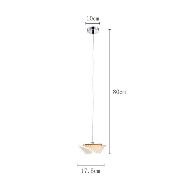 Suspension moderne LED avec abat-jour blanc et arrondi Astrid - vue 4 sur 4