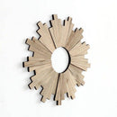 Grand miroir design en bois style Sun