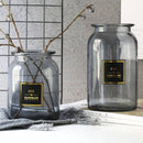 Vase en verre design rond style Lao