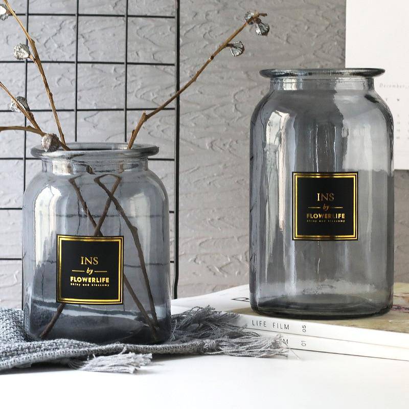 Vase en verre design rond style Lao - vue 4 sur 12