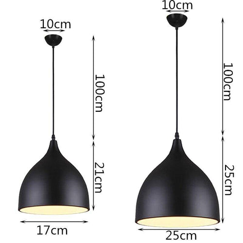 Suspension LED cône arrondi de couleurs Hanging