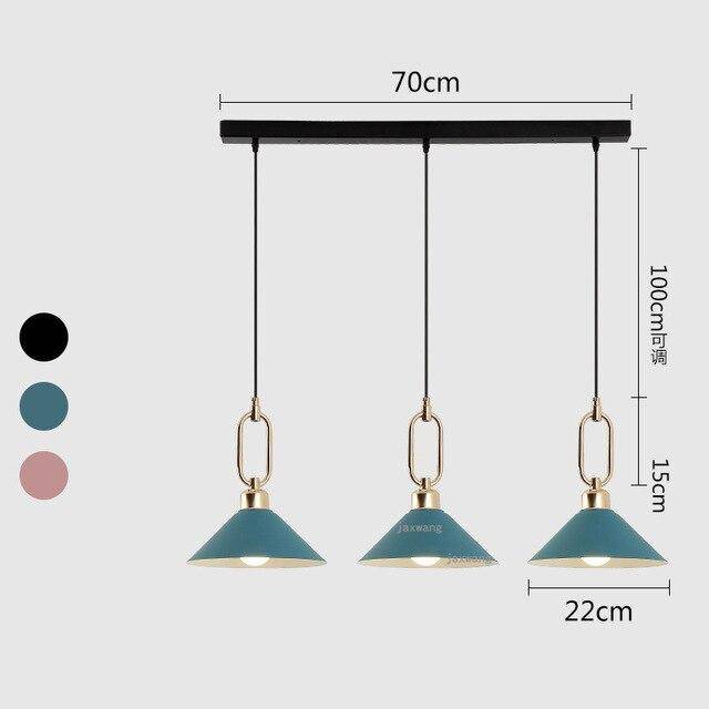 Suspension design LED conique moderne Many - vue 10 sur 12