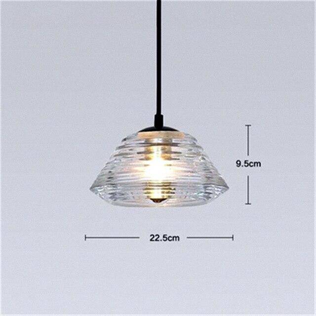 Suspension design en verre fumé à LED Industrial - vue 6 sur 7