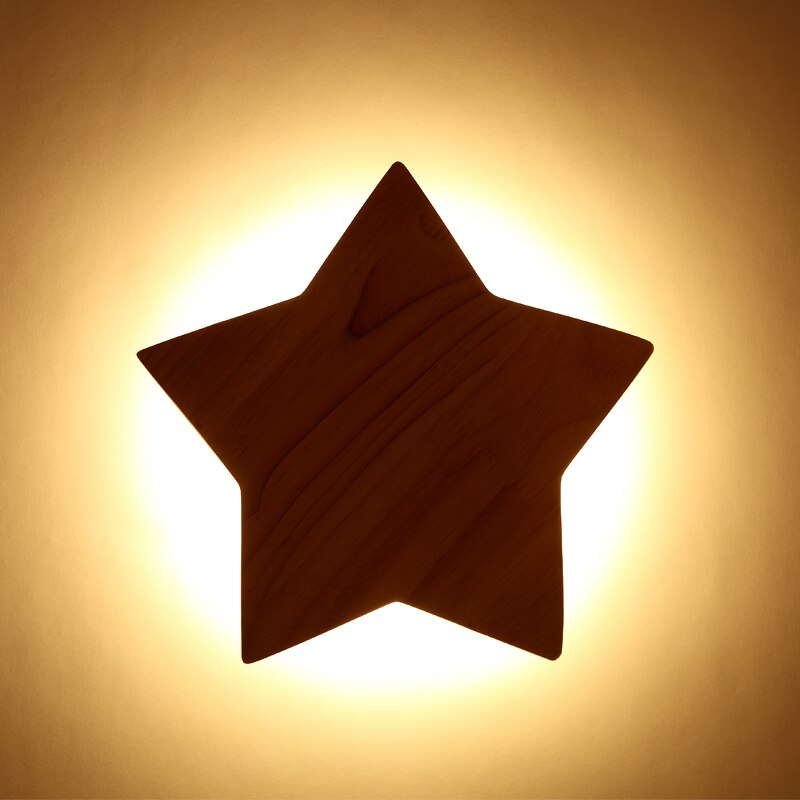 Applique murale pour enfant forme d'étoile en bois Stary - vue 6 sur 6