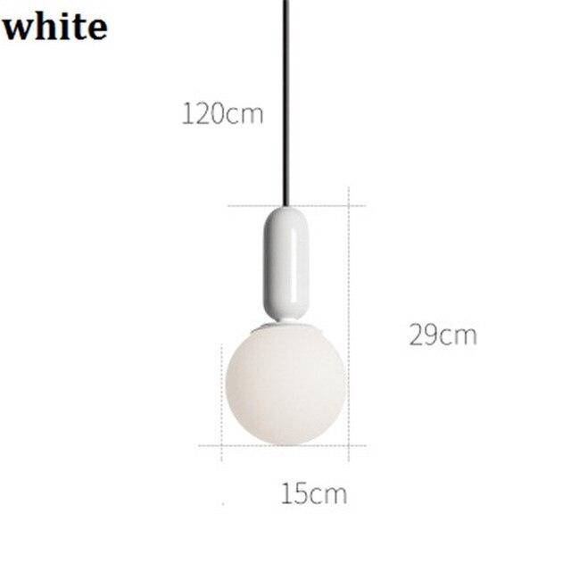 Suspension design moderne tube arrondis de couleur