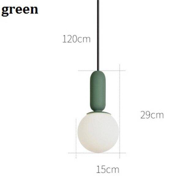 Suspension design moderne tube arrondis de couleur