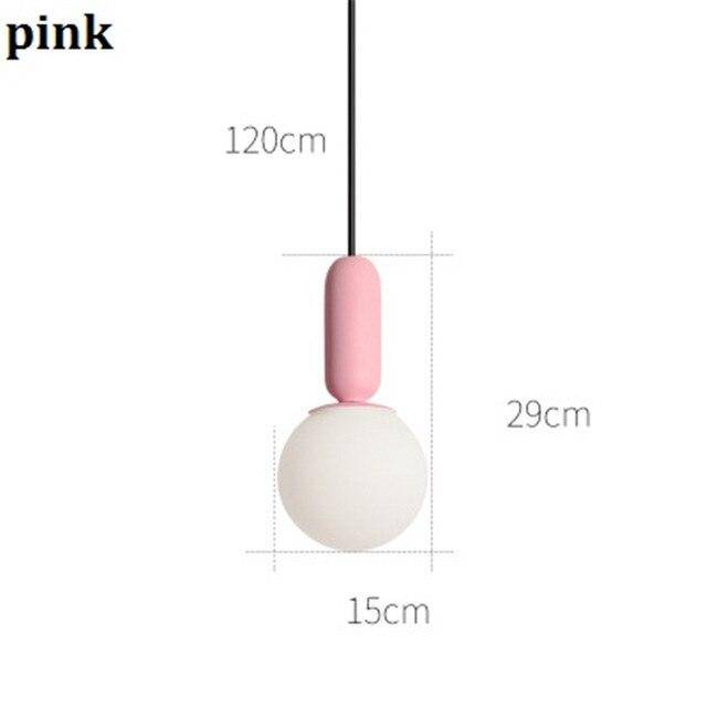 Suspension design moderne tube arrondis de couleur