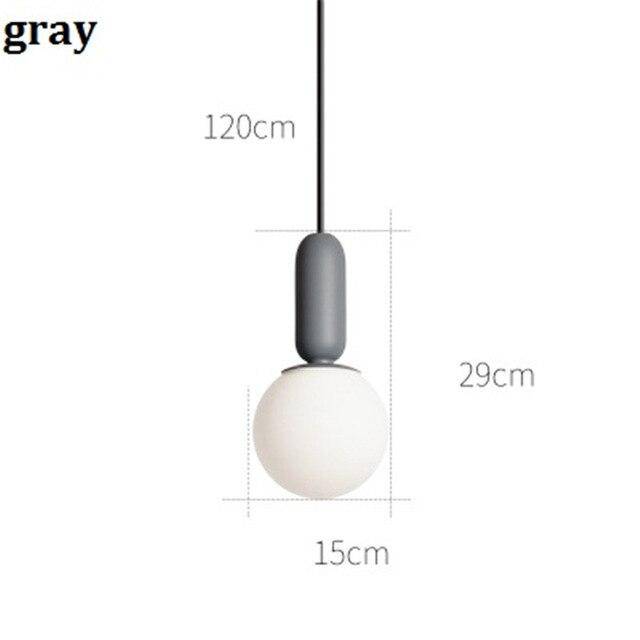 Suspension design moderne tube arrondis de couleur