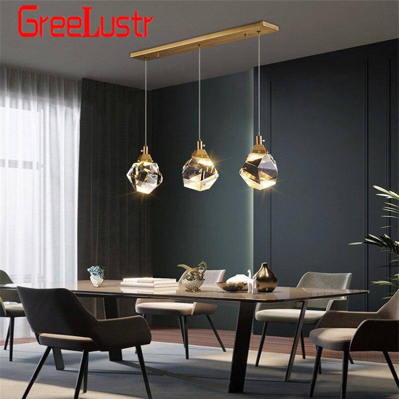 Applique murale design à LED avec verre en pierre de cristal Loft - vue 5 sur 4