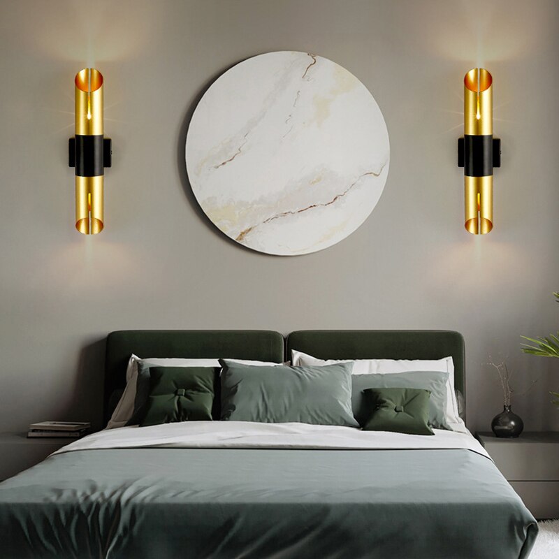 Applique murale à LED cylindrique doré Vera - vue 3 sur 8