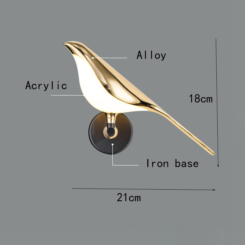 Applique murale moderne LED en forme de moineau Mirari - vue 8 sur 9